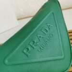 Prada Triangle Shoulder Bag Knockoff in Green - Image 4
