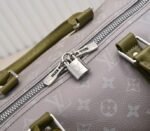 LV Monogram Gradient Canvas Keepall Bandouliere 55 In Khaki Green - Image 7