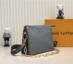 Louis Vuitton Coussin PM Bag In Gray With Jacquard Strap - Image 3