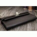 Black knockoff Hermes Kelly Longue wallet - Image 3