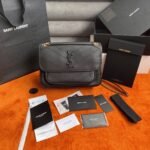 Fake Saint Laurent Niki Medium Chain Bag Black - Image 10