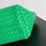 Top Quality Replica Bottega Veneta Cabat Mini Bag In Green Intrecciato Lambskin - Image 8