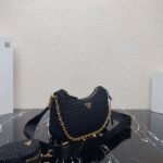 Prada Re-Edition Shoulder Bag Replica in Black - Image 9