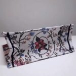 Dior Medium Book Tote Bag Fake in Multicolor Rosa Mutabilis Embroidery - Image 5