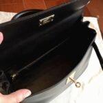 Black Box Replica Hermes Kelly Retourne 32cm Sophisticated Handbag - Image 7