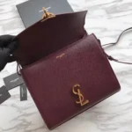Fake Saint Laurent Cassandra Medium Bag Bordeaux - Image 5