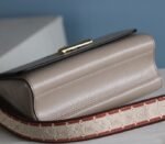 Louis Vuitton Epi Leather Twist MM Handbag In Galet Gray With Embroidered Strap - Image 7