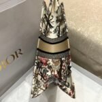 Dior Large Book Tote Bag Fake in White Jardin d Hiver Embroidery - Image 2