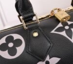 Louis Vuitton Bicolor Monogram Empreinte Leather Speedy Bandouliere 25 Handbag In Black And Lilac - Image 7