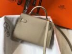 Hermes Kelly Mini II Bag Fake in Gris Tourterelle - Image 3