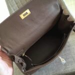 Etoupe Clemence Copy Top Quality Hermes Kelly Retourne 32cm Bag - Image 2