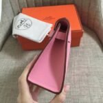 Pink Epsom Luxury Fake Hermes Kelly Pochette Feminine Look Bag - Image 4