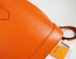 Louis Vuitton Epi Leather Alma PM Handbag In Orange With Jacquard Strap - Image 7