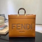 Top Quality Replica Fendi Sunshine Large Tote Bag In Brown Calfskin - Image 4
