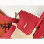 Red Hermes Birkin 25cm AAA Grade Knockoff - Image 7