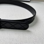 Chanel Gold Chain & Black Quilted Leather CC Belt - Image 8