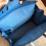 High-End Faux Blue Paradiso Hermes Birkin 25cm Purse - Image 8
