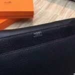 Black Knockoff Hermes Bicolor Steve Messenger Bag - Image 7