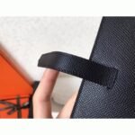 Black Epsom Copy Designer Hermes Bearn Wallet - Image 8