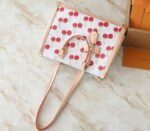 LV X TM Monogram Cherry Canvas Onthego MM In White Style 2 - Image 3