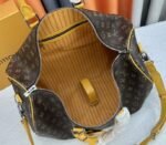 Louis Vuitton Monogram Macassar Canvas Keepall Bandouliere 50 In Safran Yellow - Image 6