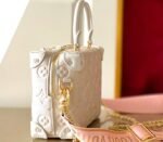 Louis Vuitton Monogram Empreinte Petite Malle Souple Handbag In Cream - Image 5