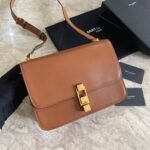 Fake Saint Laurent Le Carre Satchel Bag Brown - Image 5