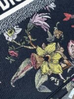 Dior Large Book Tote Bag Faux in Black Jardin Botanique Embroidery - Image 3