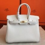 Premium Replica White Hermes Birkin 25cm Handbag