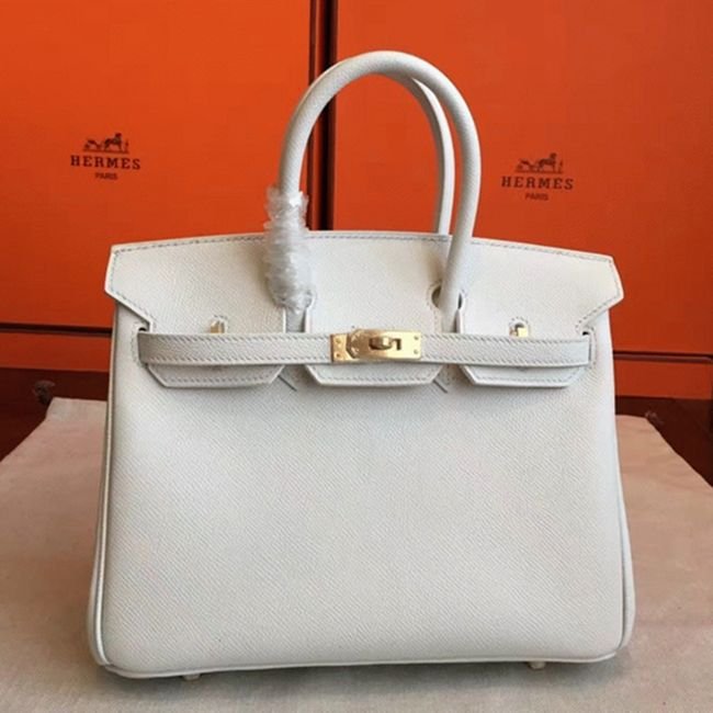 FB2F62C8-2D79-3595-2D36-52D2B8361D81.jpg Premium Replica White Hermes Birkin 25cm Handbag - Image 1