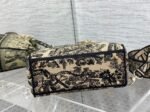 Dior Lady D-Lite Medium Bag Faux in Brown Toile de Jouy Embroidery - Image 3