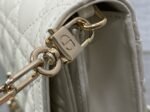 Dior Miss Dior Top Handle Bag Replica in White Cannage Lambskin - Image 8