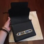 Black knockoff Hermes Mini Sac Roulis handbag - Image 5