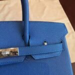 High-Grade Replica Hermes Birkin 25cm in Blue - Image 6