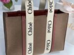 Top Quality Replica Chloe Large Woody Tote Bag In Brown Felt - Image 4