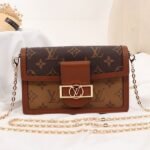 Louis Vuitton Monogram Reverse Canvas Dauphine Chain Wallet