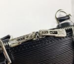 Louis Vuitton Epi Leather Alma BB Handbag In Black With Jacquard Strap - Image 8