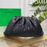 Replica Bottega Veneta Large Pouch Clutch Bag Black - Image 5