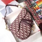 Dior saddle bag in red