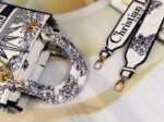 Dior Lady D-Lite Medium Bag Knockoff in Blue Multicolor Rêve d Infini Embroidery - Image 8