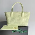Top Quality Knockoff Bottega Veneta Cabat Medium Bag In Lemon Intrecciato Lambskin - Image 6
