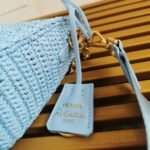 Prada Re-Edition Shoulder Bag Fake in Blue - Image 4