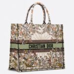 Dior Large Book Tote Bag Knockoff in Dior 4 Saisons Automne Soleil Embroidery
