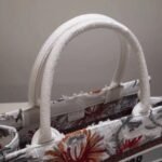 Dior Medium Book Tote Fake in White Camouflage with Multicolored - Image 4
