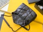 PUFFER MEDIUM CHAIN BAG IN DENIM AND SMOOTH LEATHER - Image 9