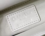 Dior Lady Dior Mini Bag Knockoff in White Calfskin with Diamond Motif - Image 11
