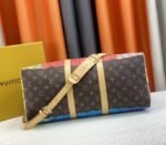 Louis Vuitton X YK Monogram Canvas Keepall 45 Luggage In Pumpkin - Image 3