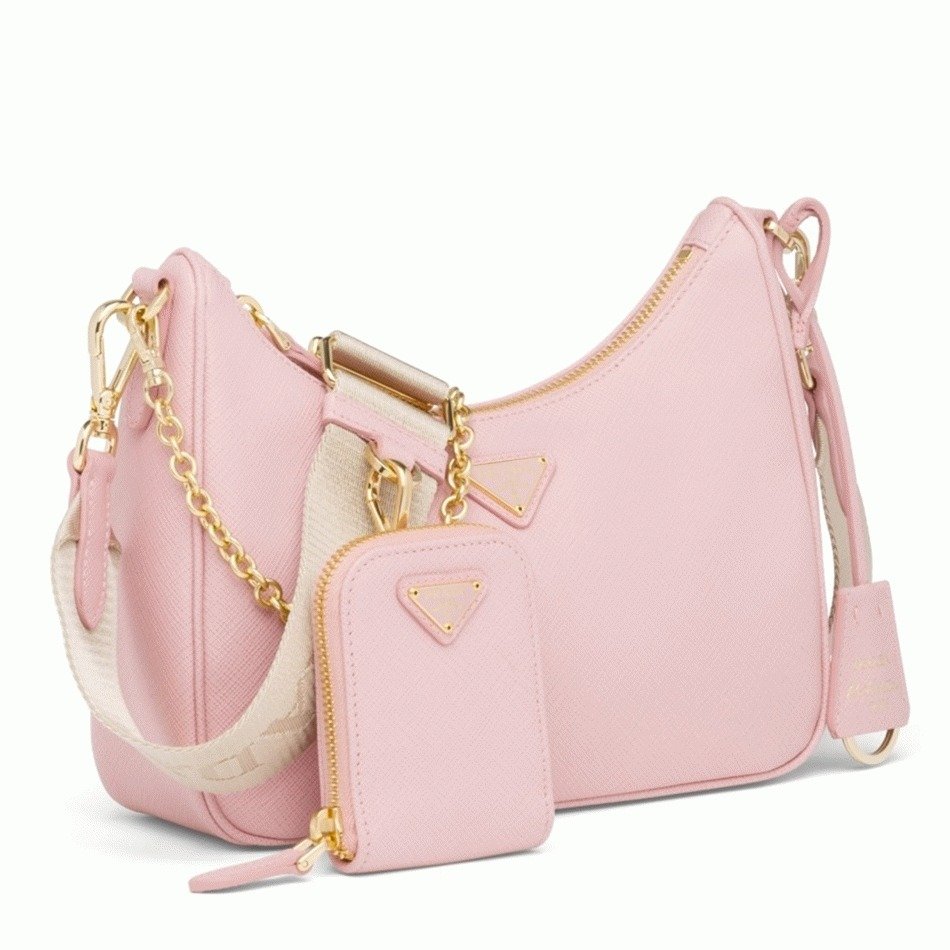 FDFA4E8A-9A28-DAC4-E41B-091B31C6511E.jpg Prada Re-Edition 2005 Shoulder Bag Replica in Pink - Image 1