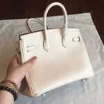 Beige Hermes Birkin 25cm Affordable Copy - Image 7