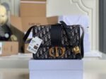 Dior 30 Montaigne Medium Bag Replica in Blue Dior Oblique Jacquard - Image 7